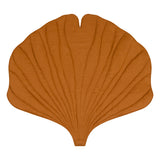 Linen “Caramel” Ginkgo Leaf Mat