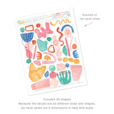 Abstract Shapes Kit • Fresh • Small • Peel-and-Stick Wall Decals
