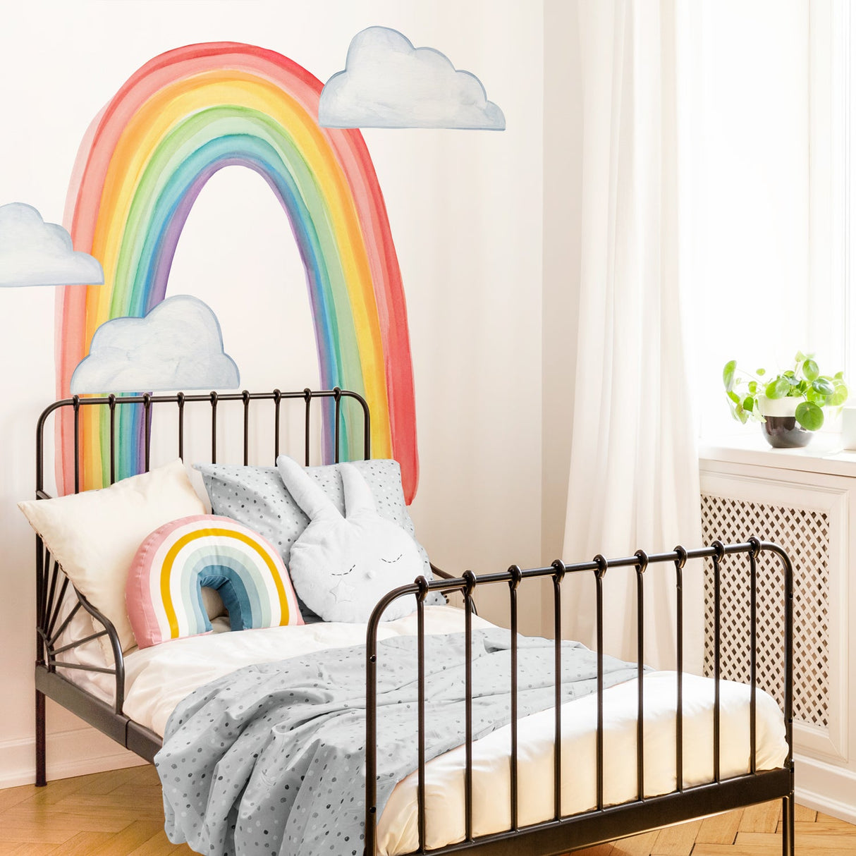 Watercolor Rainbow • Large • Peel-and-Stick Wall Decals