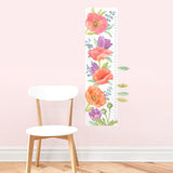 Poppy Mix Growth Chart • Peel-and-Stick Wall Decals