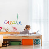 Watercolor Words • Create • Peel-and-Stick Wall Decals
