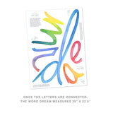 Watercolor Words • Dream • Peel-and-Stick Wall Decals