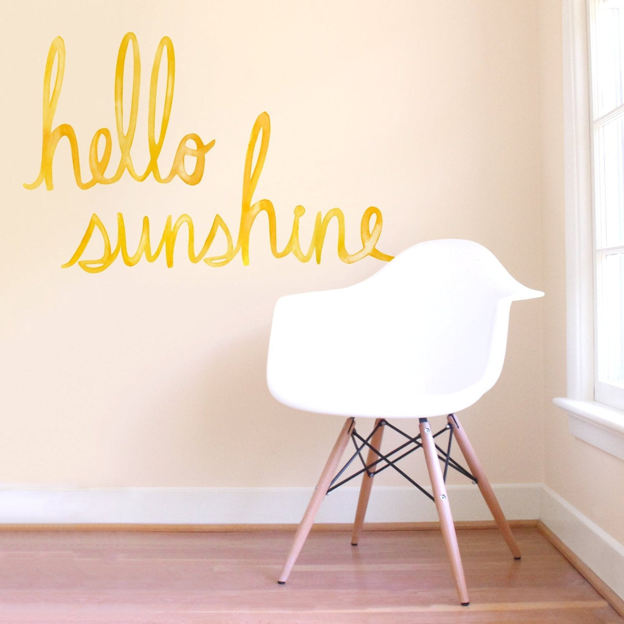 Watercolor Words • Hello Sunshine • Peel-and-Stick Wall Decals