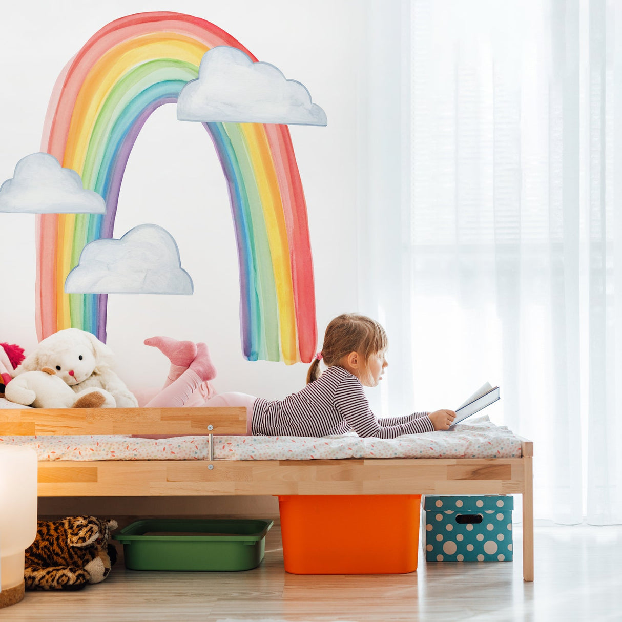 Watercolor Rainbow • Large • Peel-and-Stick Wall Decals