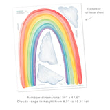 Watercolor Rainbow • Large • Peel-and-Stick Wall Decals