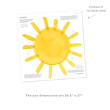 Watercolor Sun • Large • Peel-and-Stick Wall Decals