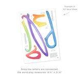 Watercolor Words • Play • Peel-and-Stick Wall Decals