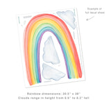 Watercolor Rainbow • Medium • Peel-and-Stick Wall Decals