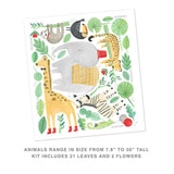 Modern Jungle Kit • Peel-and-Stick Wall Decals
