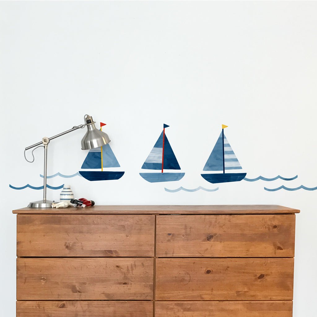 Three Boats • Peel-and-Stick Wall Decals