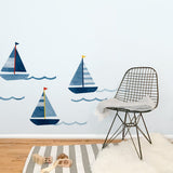 Three Boats • Peel-and-Stick Wall Decals