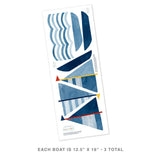 Three Boats • Peel-and-Stick Wall Decals