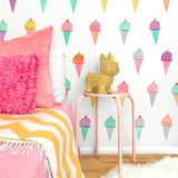 Ice Cream Cones • Peel-and-Stick Wall Decals