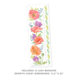 Poppy Mix Growth Chart • Peel-and-Stick Wall Decals