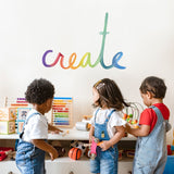 Watercolor Words • Create • Peel-and-Stick Wall Decals