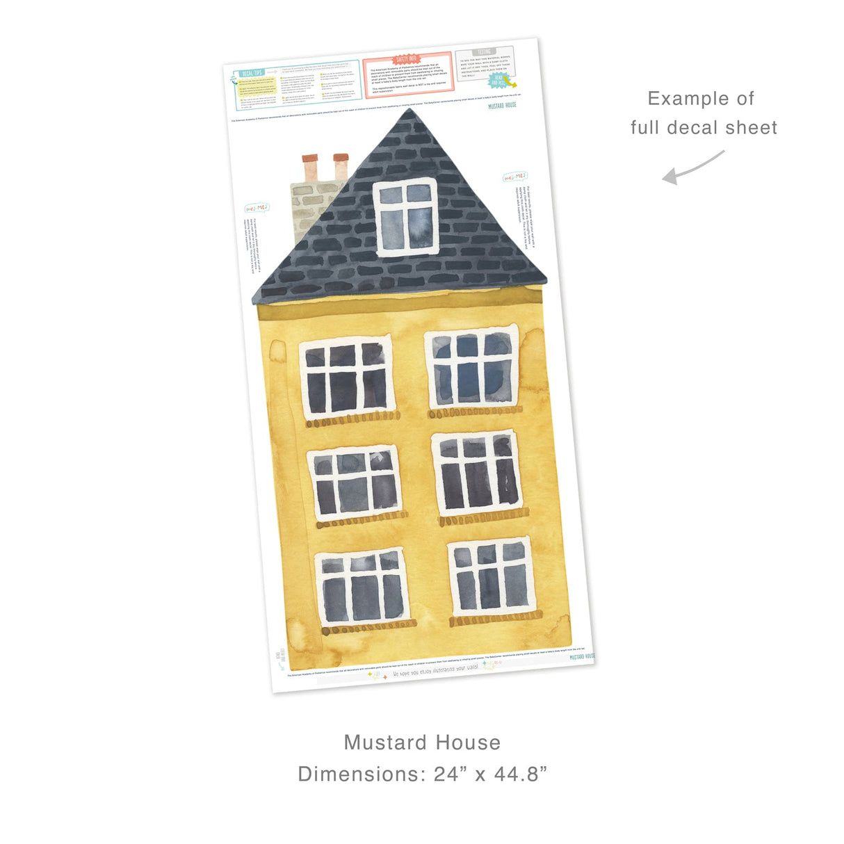 Mustard House • Peel-and-Stick Wall Decals