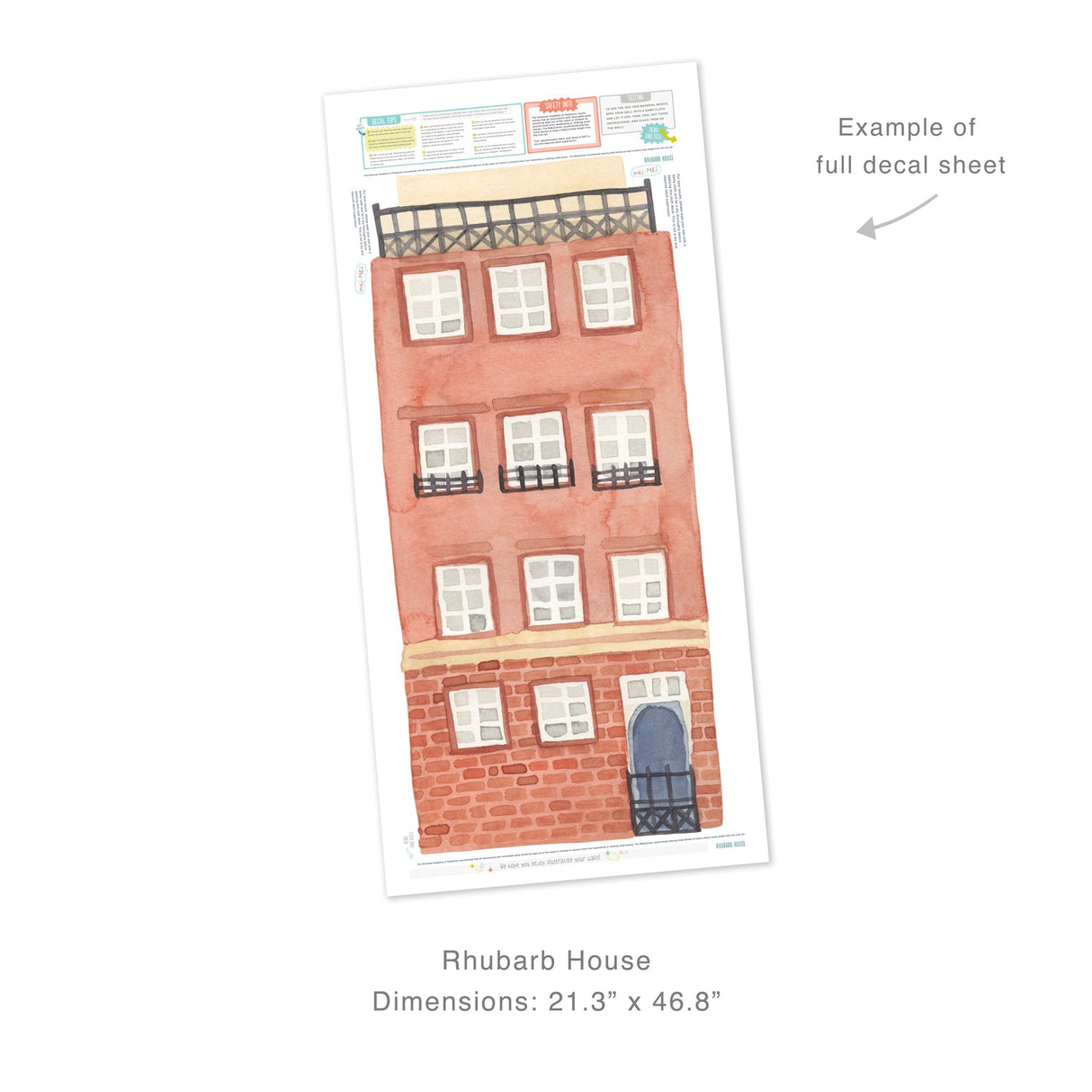 Rhubarb House • Peel-and-Stick Wall Decals