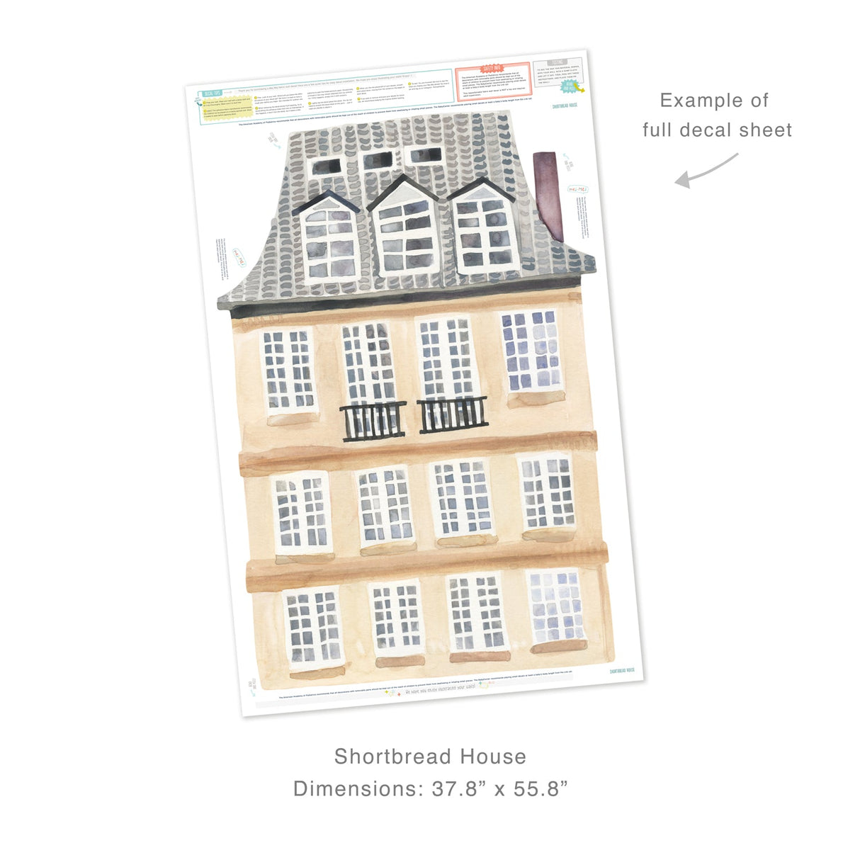 Shortbread House • Peel-and-Stick Wall Decals