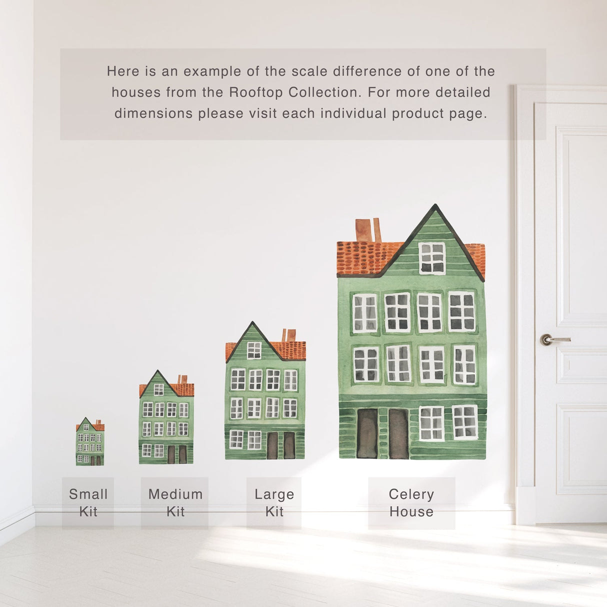 Celery House • Peel-and-Stick Wall Decals