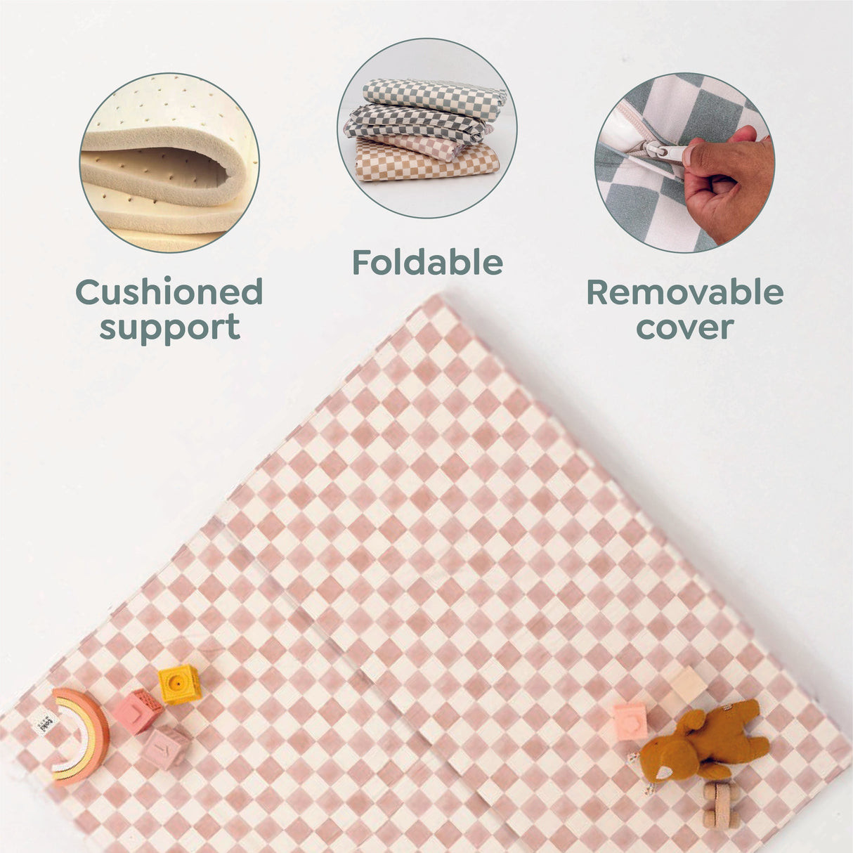 Playful Posies Organic Cotton Mat