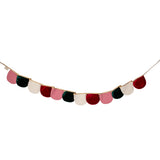 “Red Checkered” Garland with Half Moons