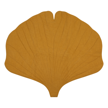 Linen “Mango” Ginkgo Leaf Mat