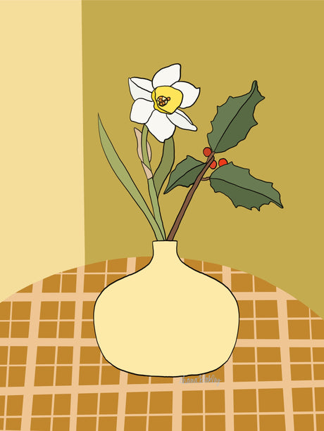 December | Narcissus + Holly