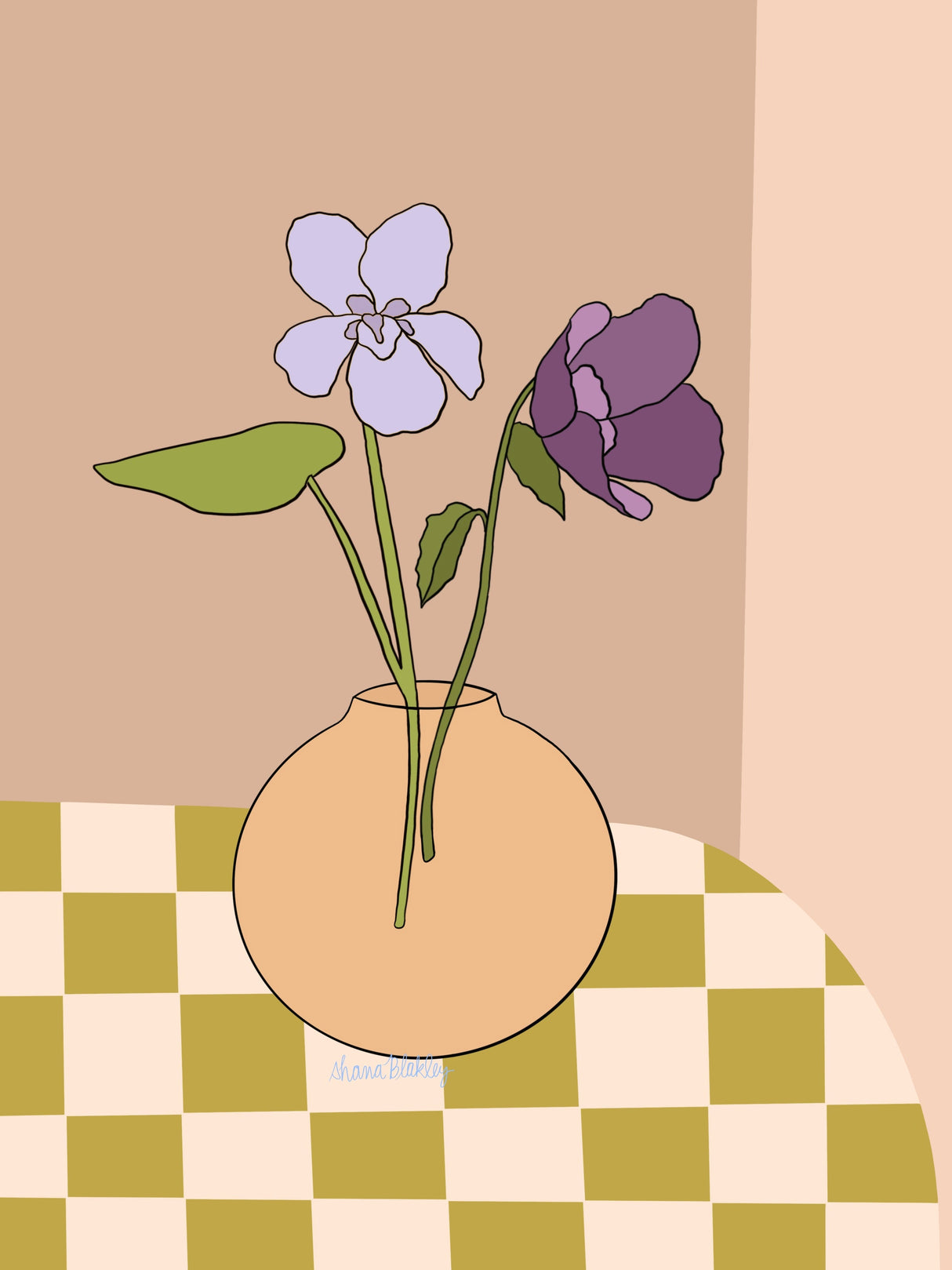 February | Violet and Primrose