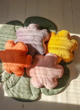 Velvet "Violet" Flower Pillow