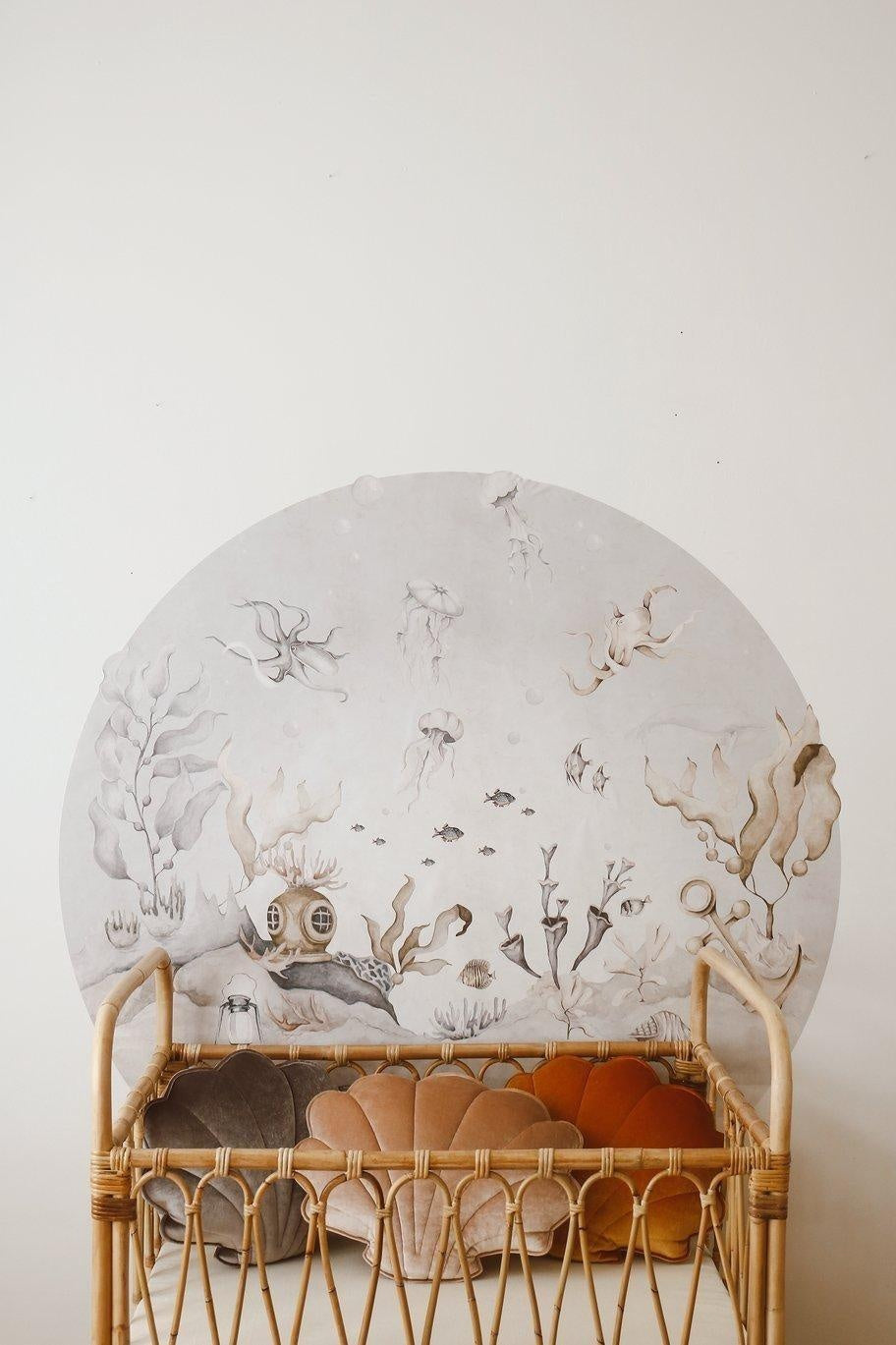 Velvet “Beige Pearl” Shell Pillow