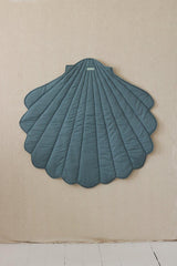 Linen “Eye of the Sea” Shell Mat
