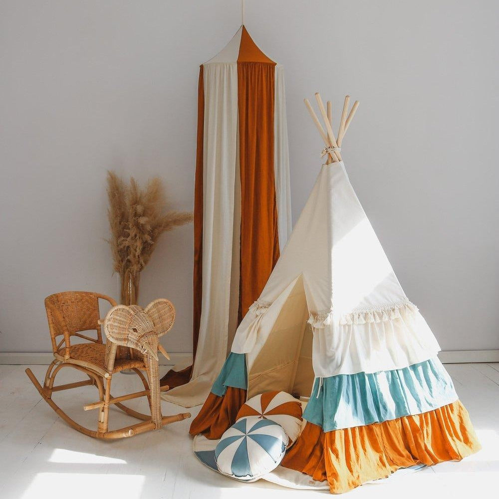 “Circus” Teepee Tent with Frills