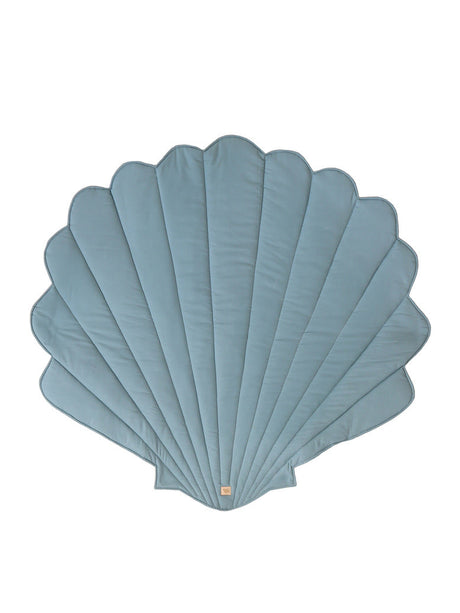 Linen “Eye of the Sea” Shell Mat