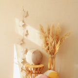 Velvet “Cream Dust” Garland with Stars