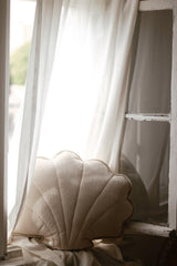 Large Velvet “Cream” Shell Pillow