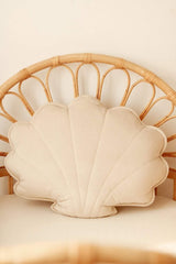 Large Velvet “Cream” Shell Pillow