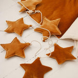 Velvet “Gold Dust” Garland with Stars