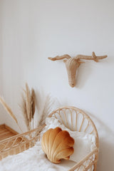 Velvet “Gold Pearl” Shell Pillow