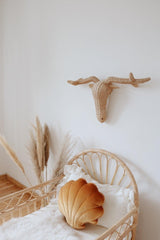 Velvet “Gold Pearl” Shell Pillow