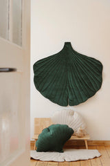 Velvet  “Green” Ginkgo Leaf Mat