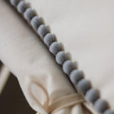 “Grey Pompoms” Teepee Tent with Pompoms