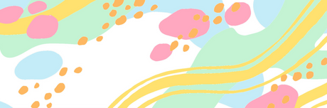Colorful abstract pattern with pastel colors on a white background