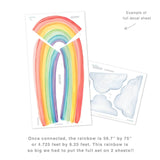 Watercolor Rainbow • Extra Large • Peel-and-Stick Wall Decals
