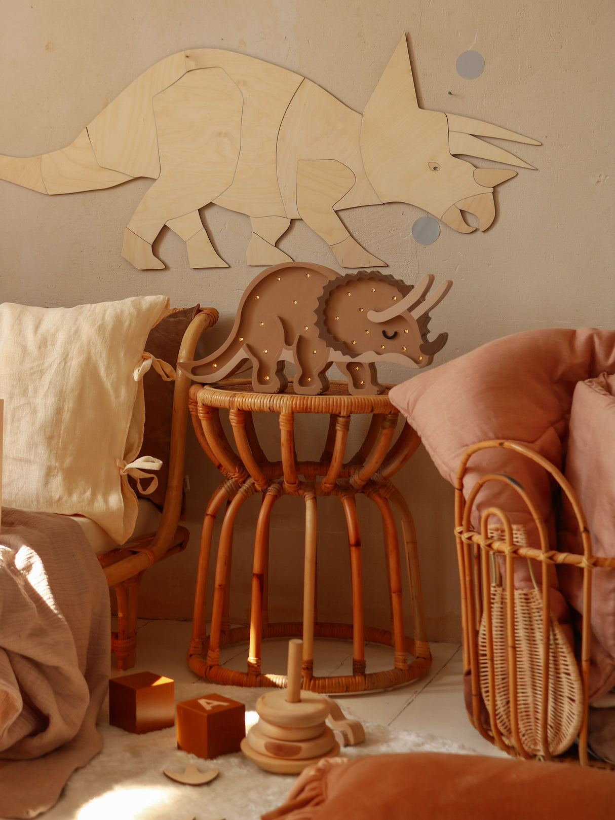 Little Lights Triceratops Dinosaur Lamp