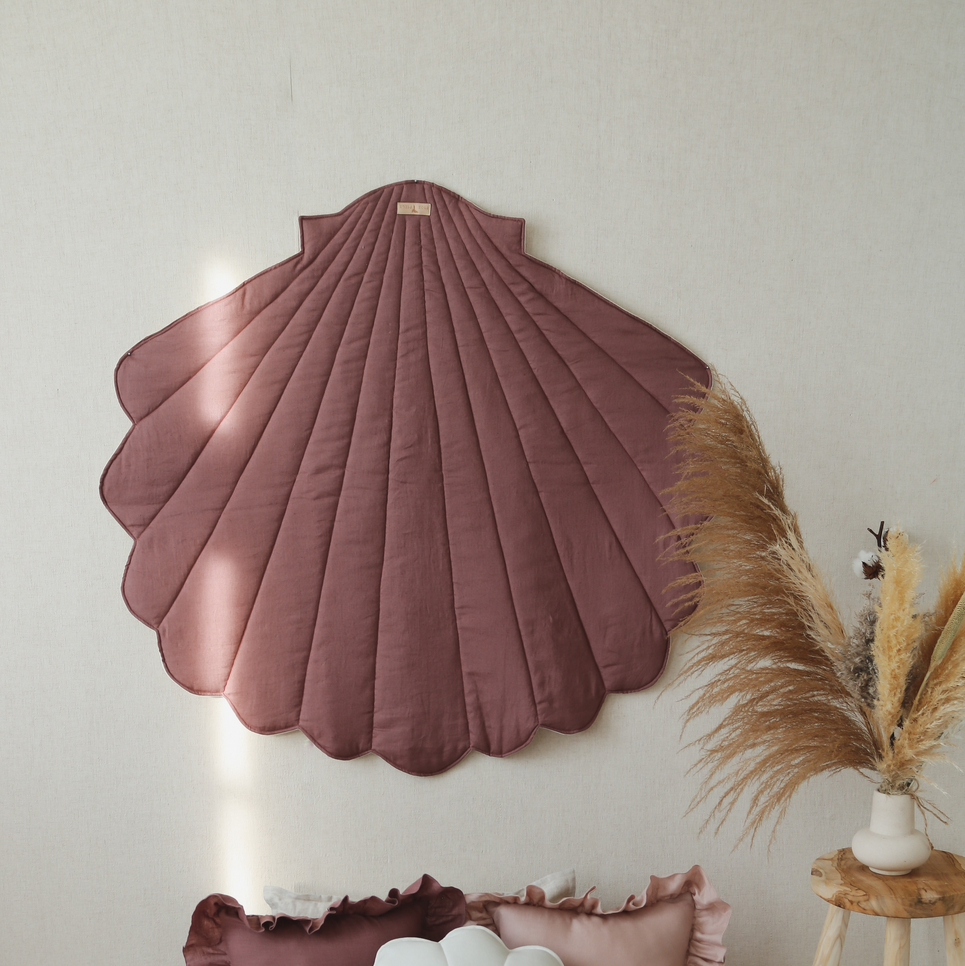 Terra Shell Mat Linen “Marsala” Shell Mat – The Groh Shop