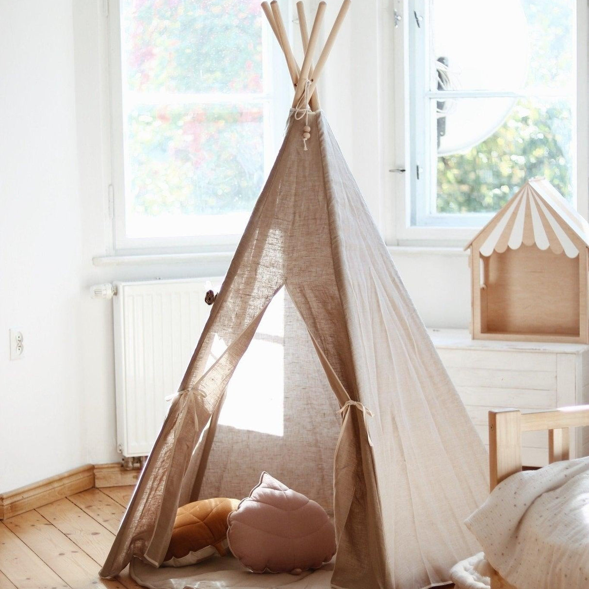 “Natural Linen” Teepee Tent