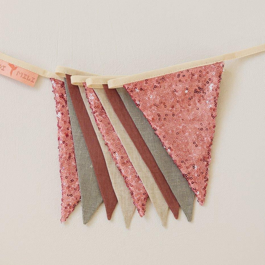 “Pink and Grey” Sequin Garland