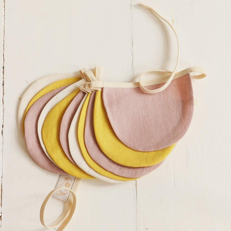 Linen “Powder Pink Circus” Garland with Half Moons