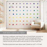 Watercolor Squares • Rainbow • Small • Peel-and-Stick Wall Decals