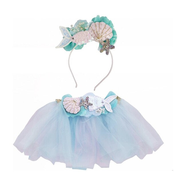 Mermalicious Tutu & Headband Deluxe Bundle